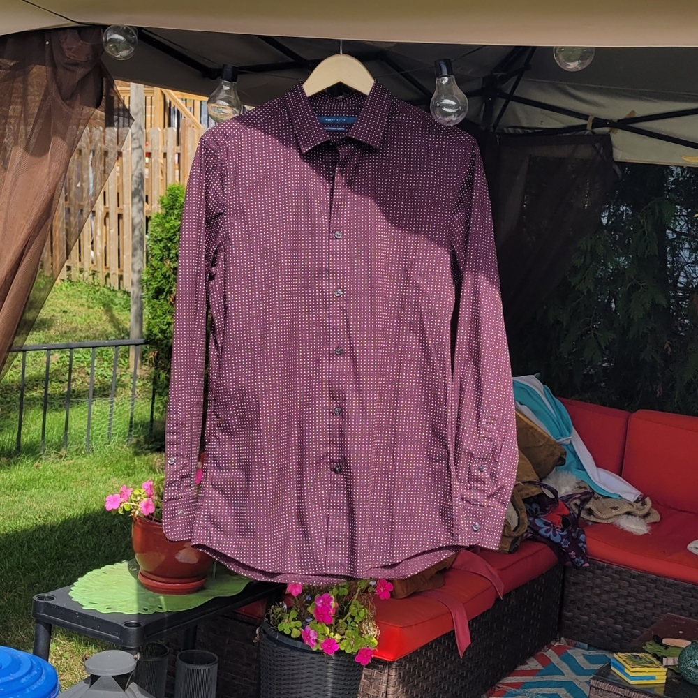 Perry Ellis Slim Fit Burgundy
